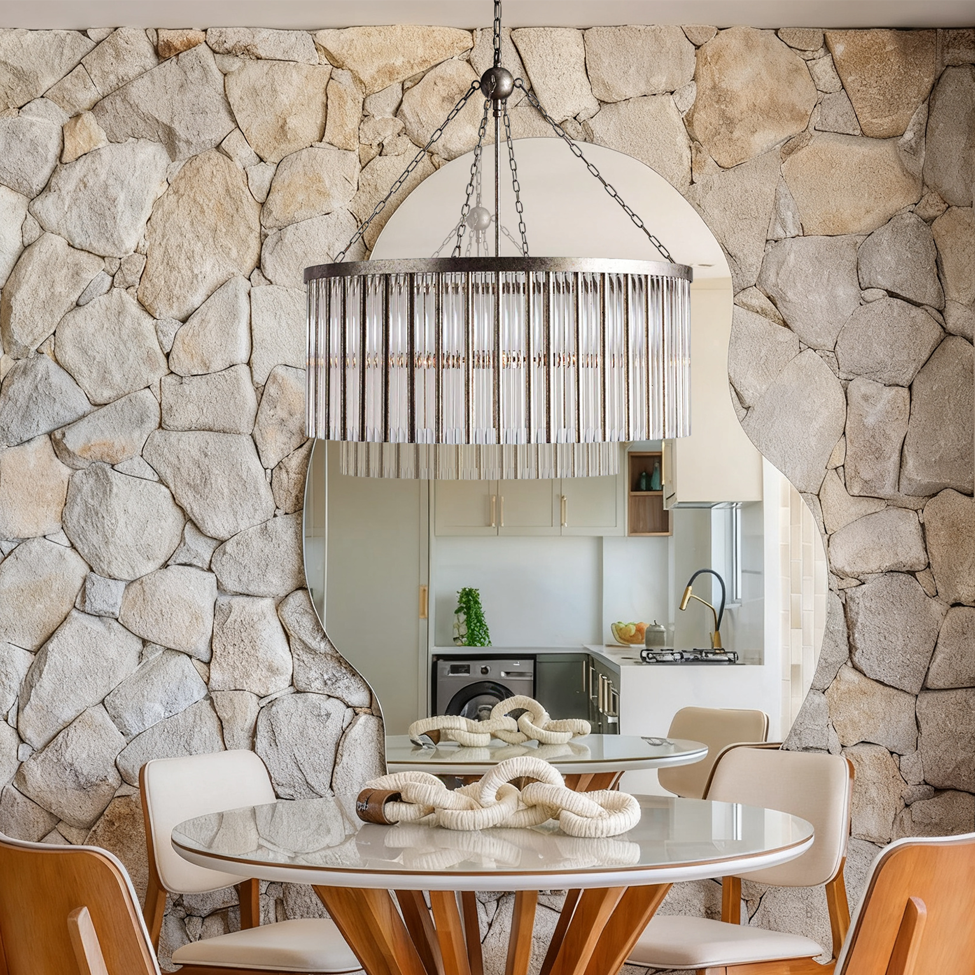 Andalucia Round Chandelier 24"35"