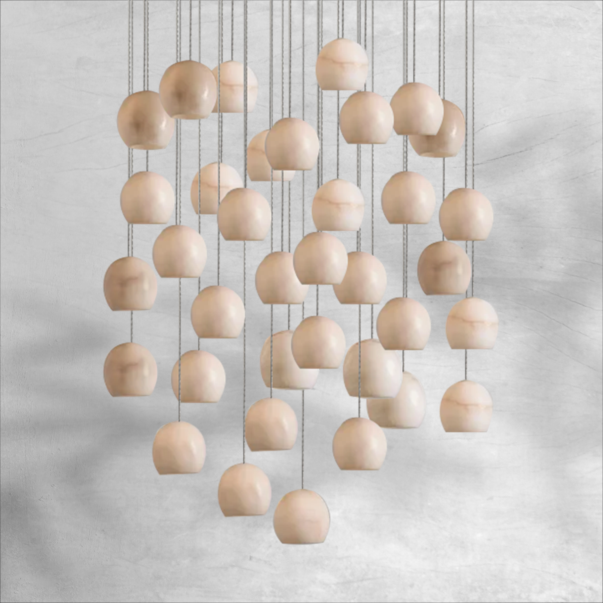 Maeva Round Chandelier 3/7/15/36 Light