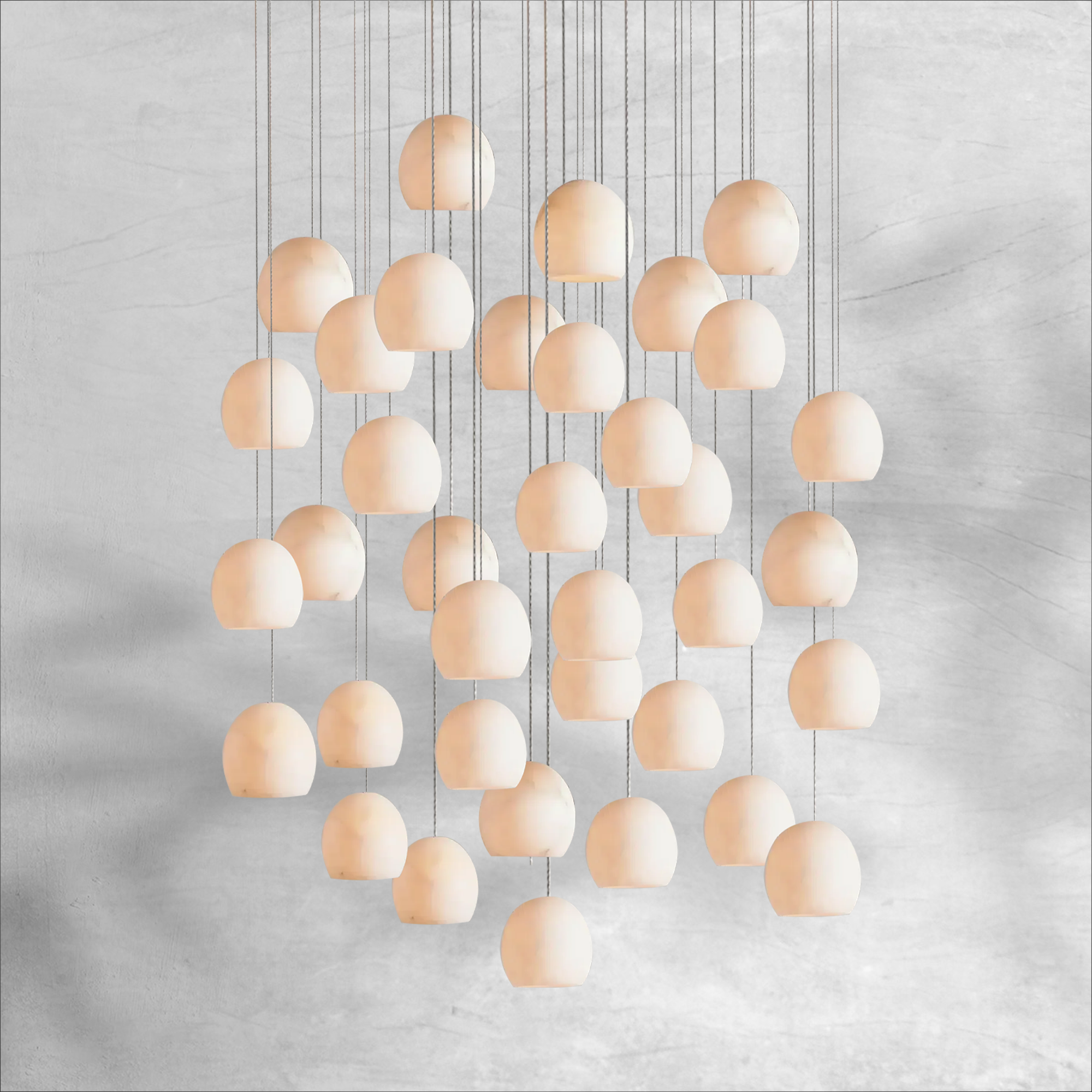 Maeva Round Chandelier 3/7/15/36 Light