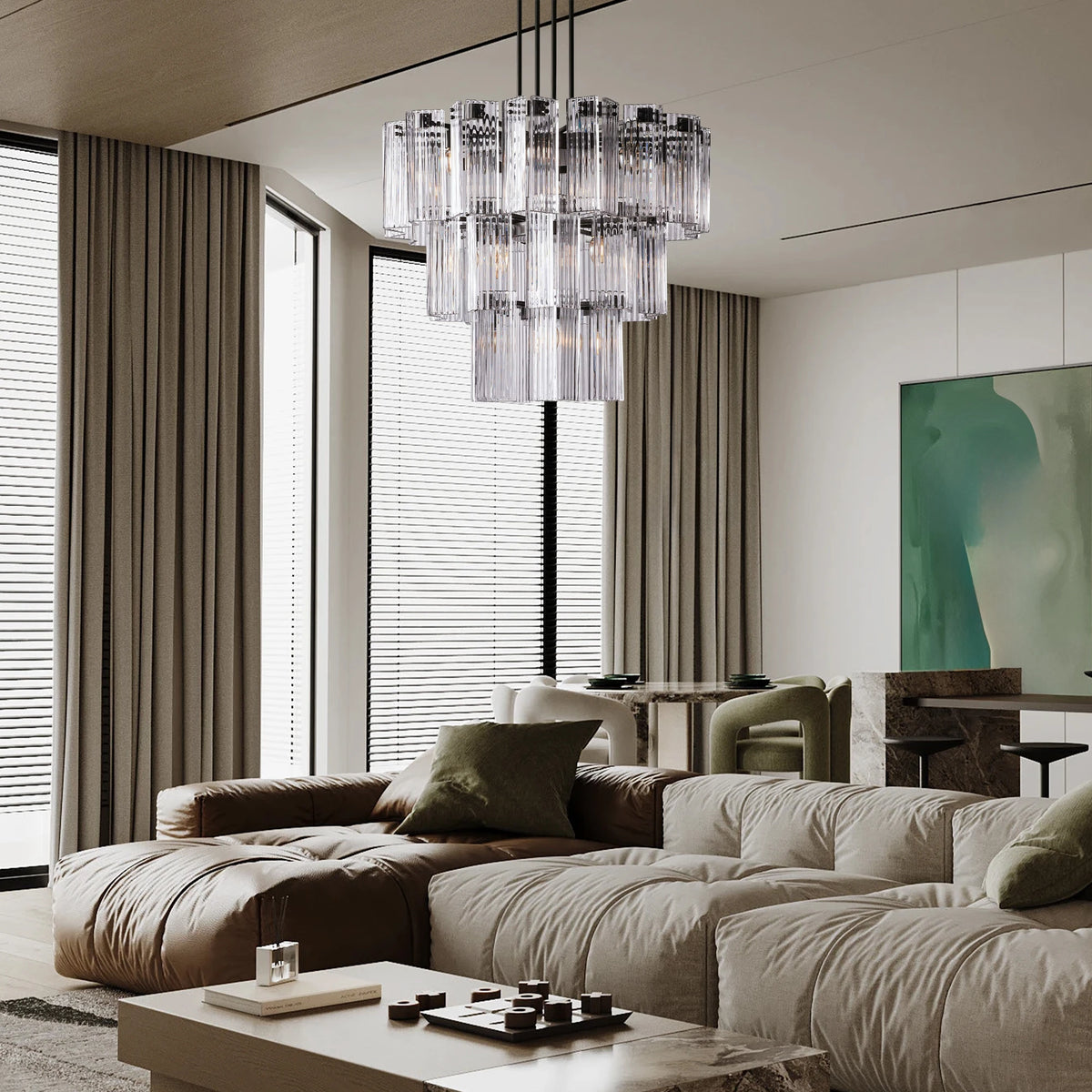 Delsie Round Chandelier 38''48''60''