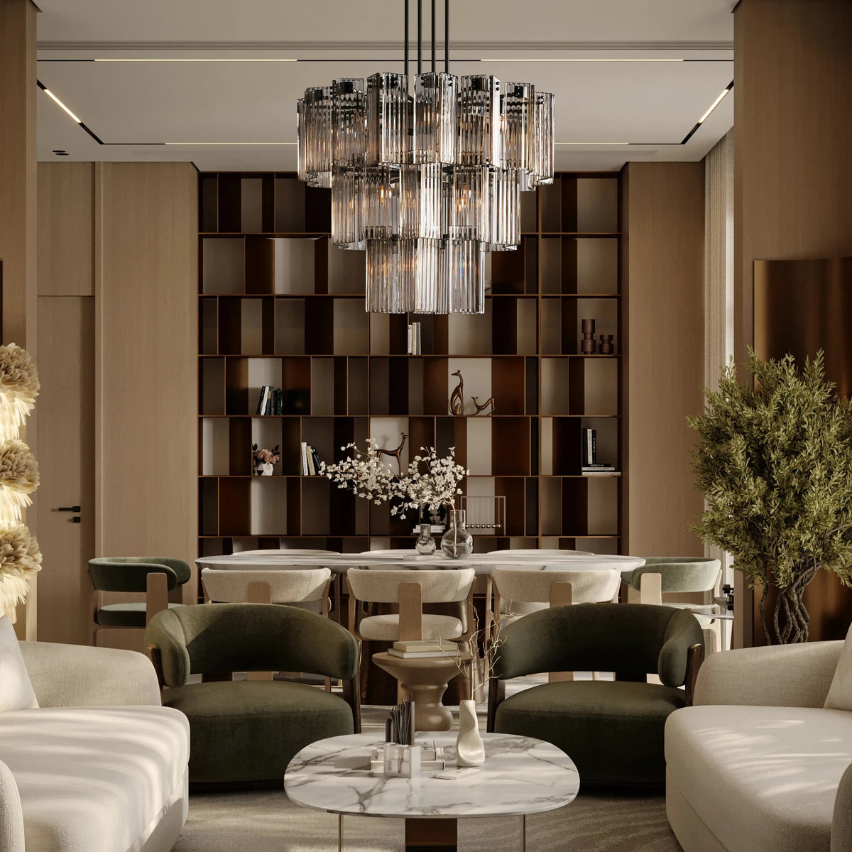 Delsie Round Chandelier 38''48''60''