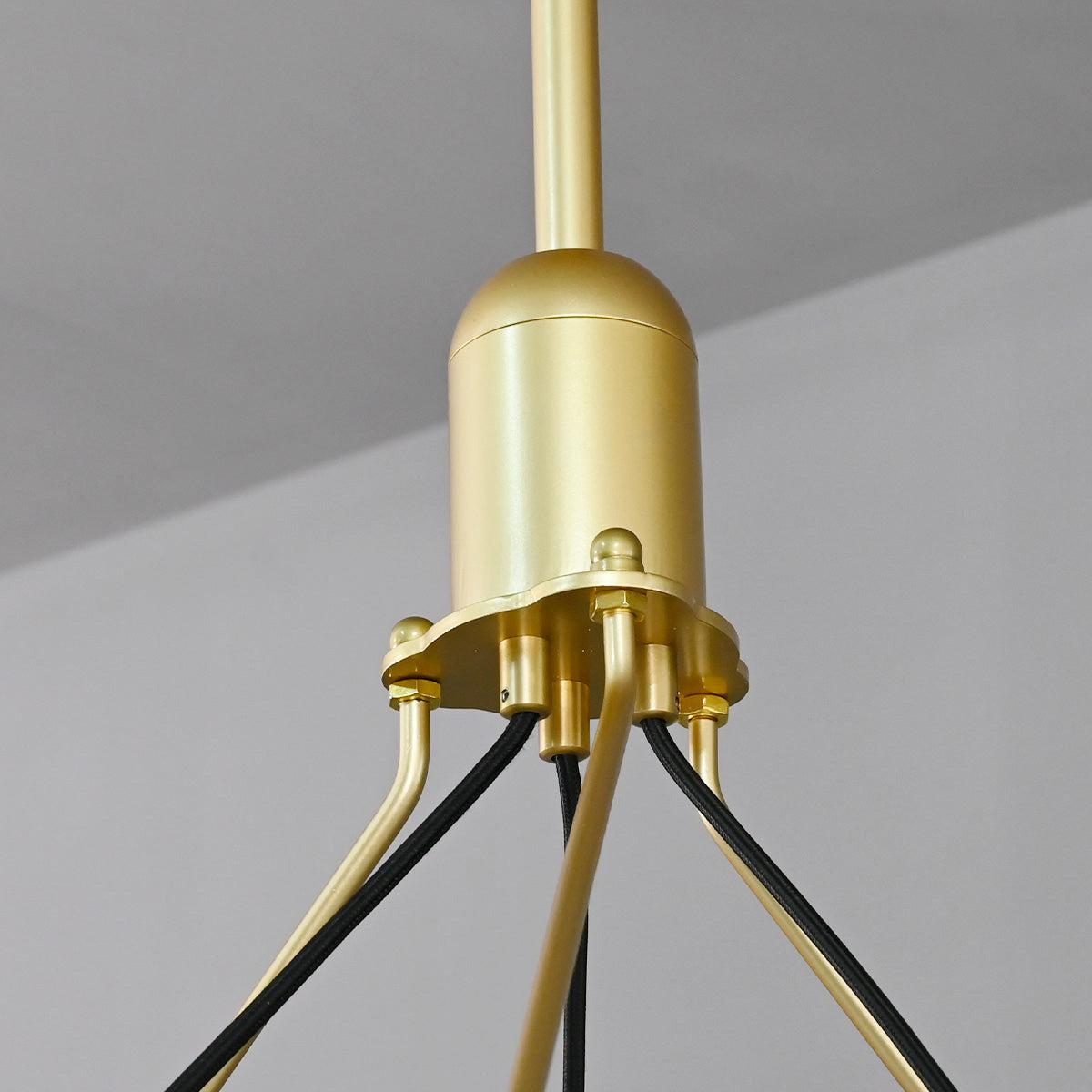 Camina Vintage Filament 2-Tier Round Chandelier 63''