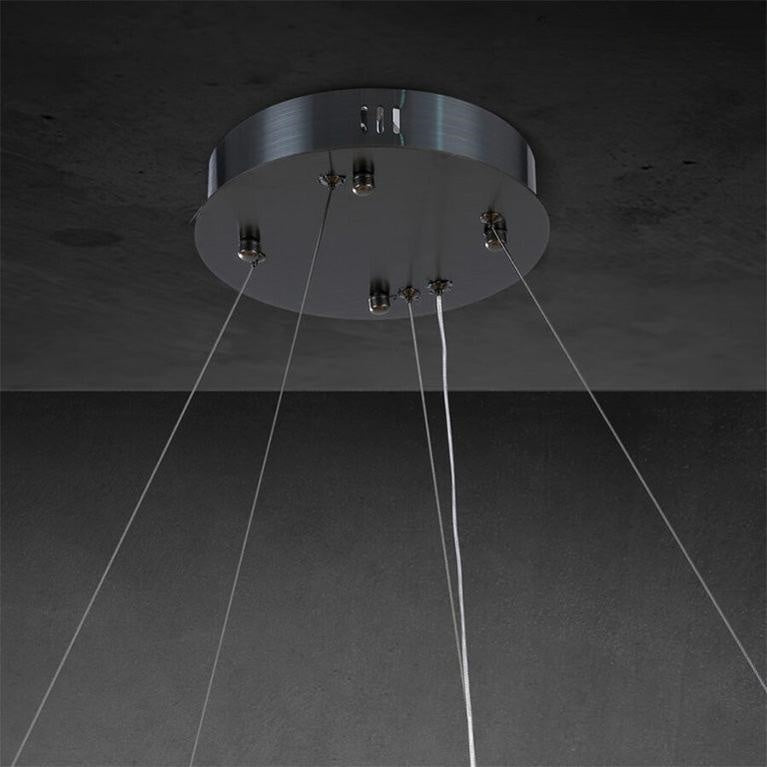 Riora 2-Tier Round Calcite Chandelier 60"