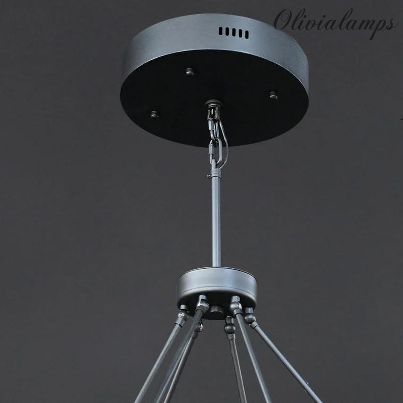 Peron 2-Tier Round Chandelier 60"