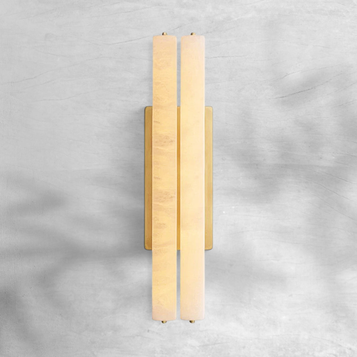 Aureon Alabaster Double Sconce
