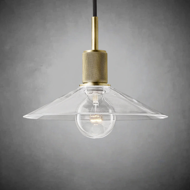 Utilitaive Glass Slope Shade Pendant