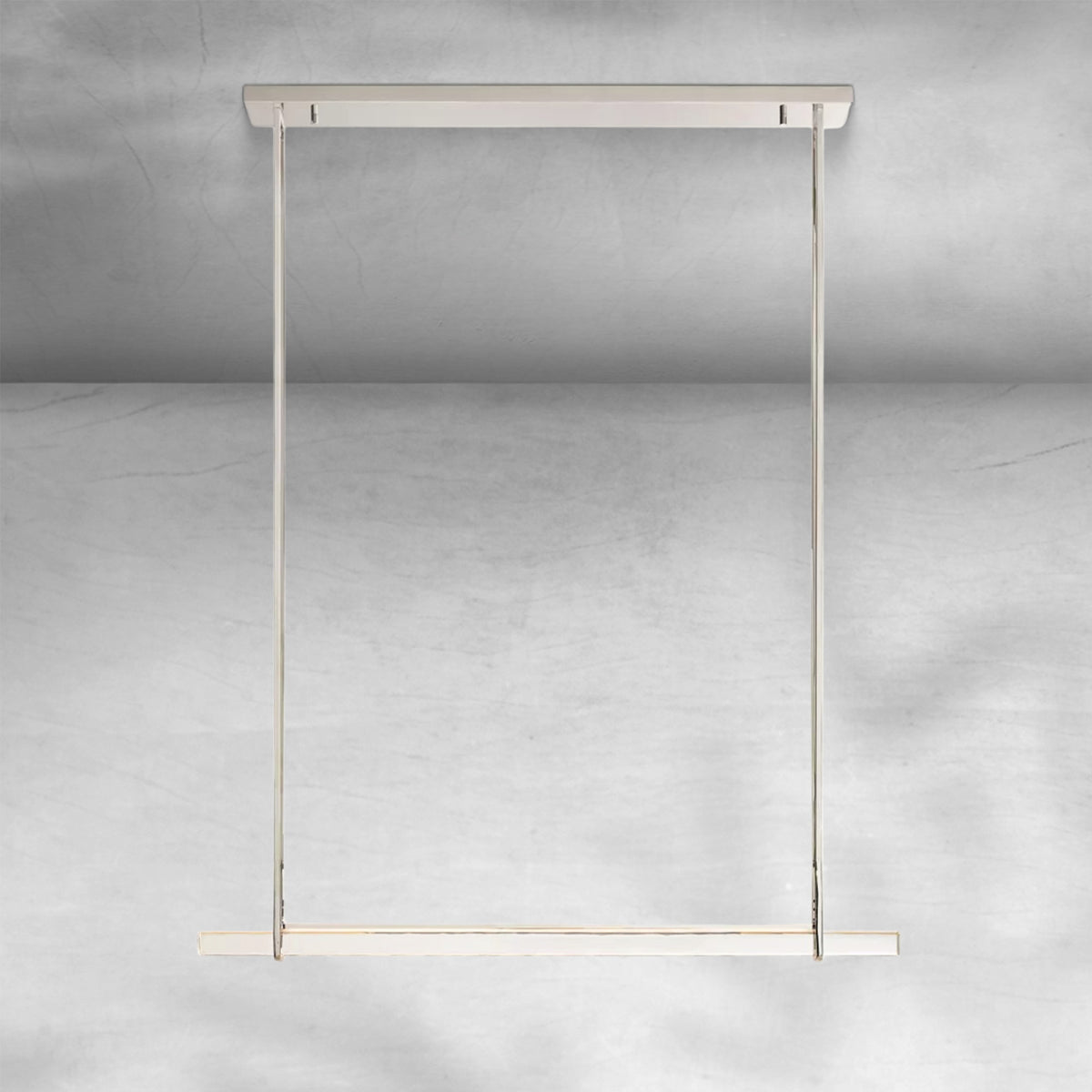 Aureon Crystal Single Bar Linear Chandelier