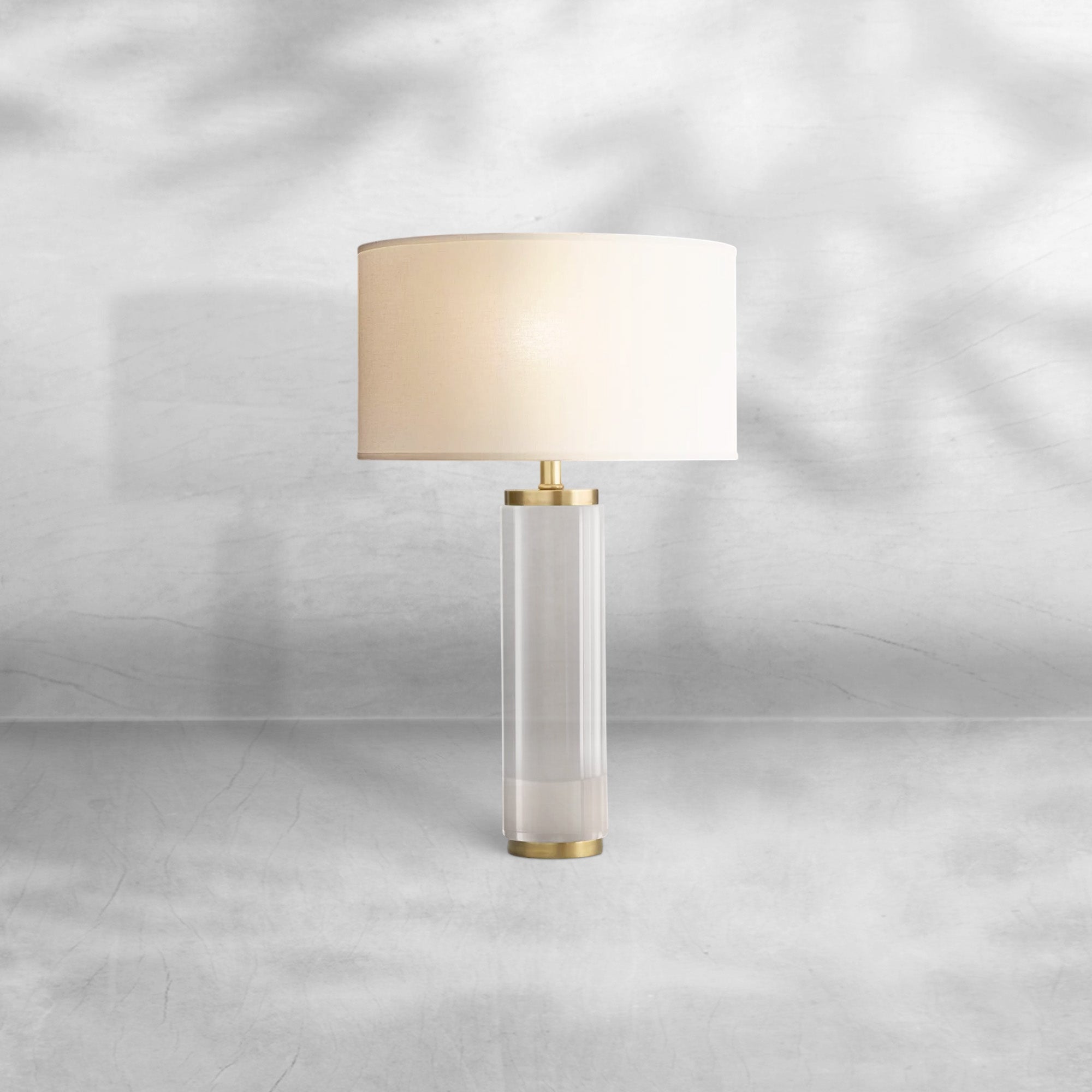 Cylindrical Crystal Table Lamp