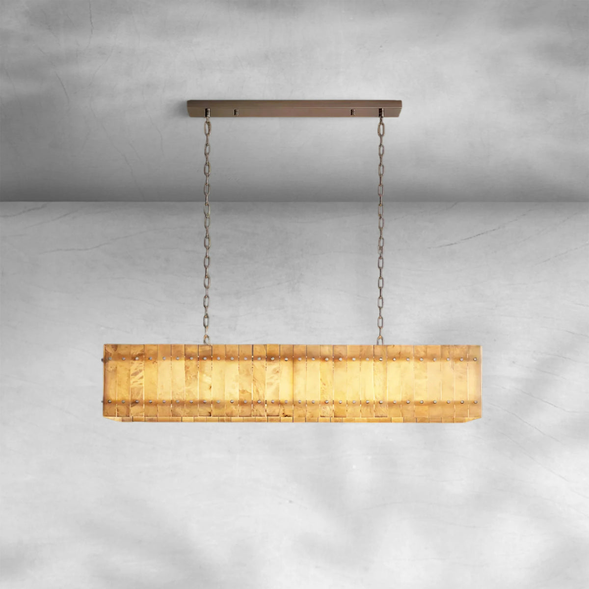 Sienna Marcus Alabaster Linear Chandelier 54''72''
