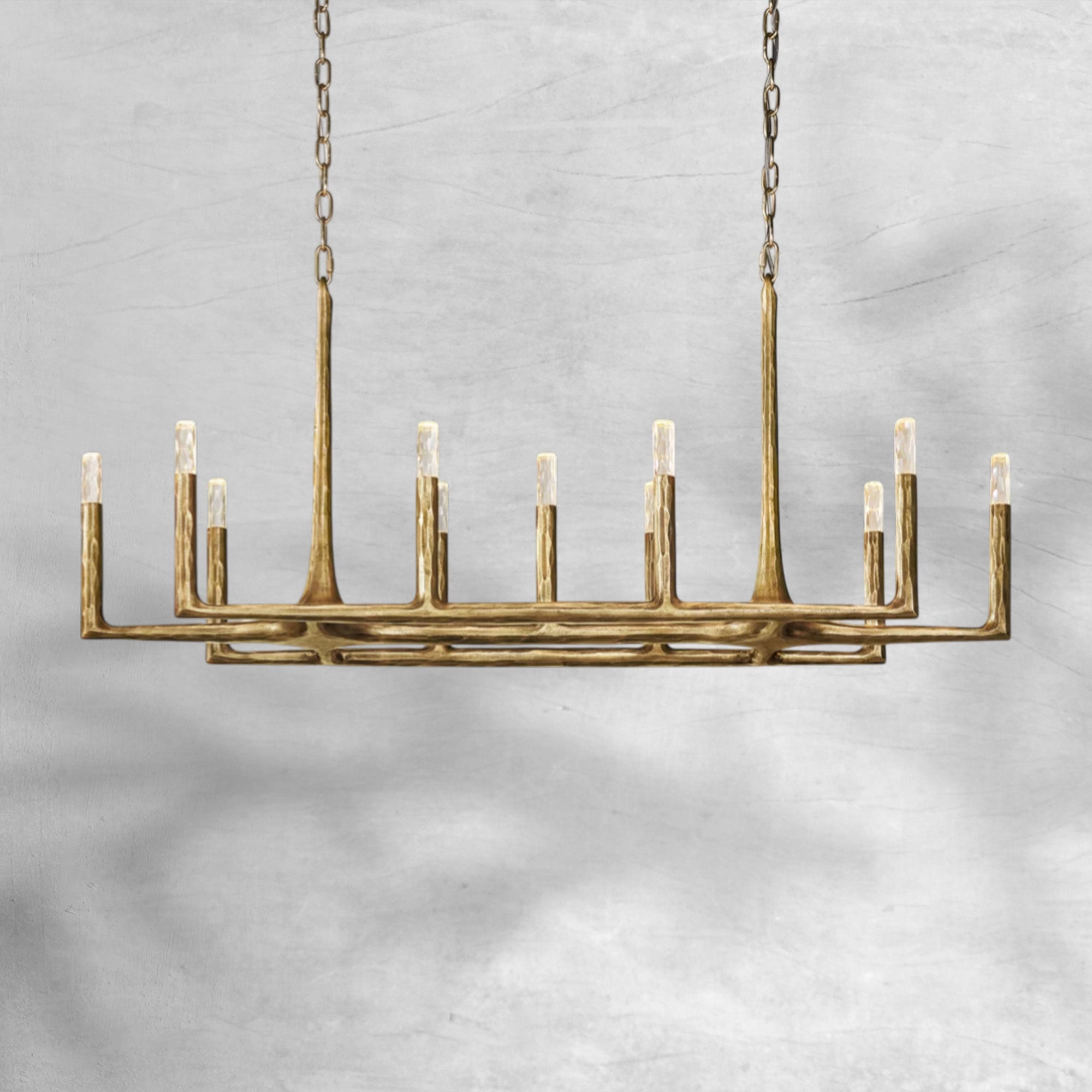 Thaddeas Forged Linear Chandelier 54" 72" 96"