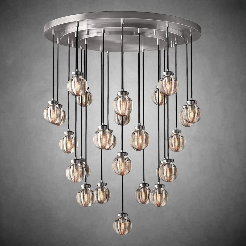Perla Round Chandelier 38"