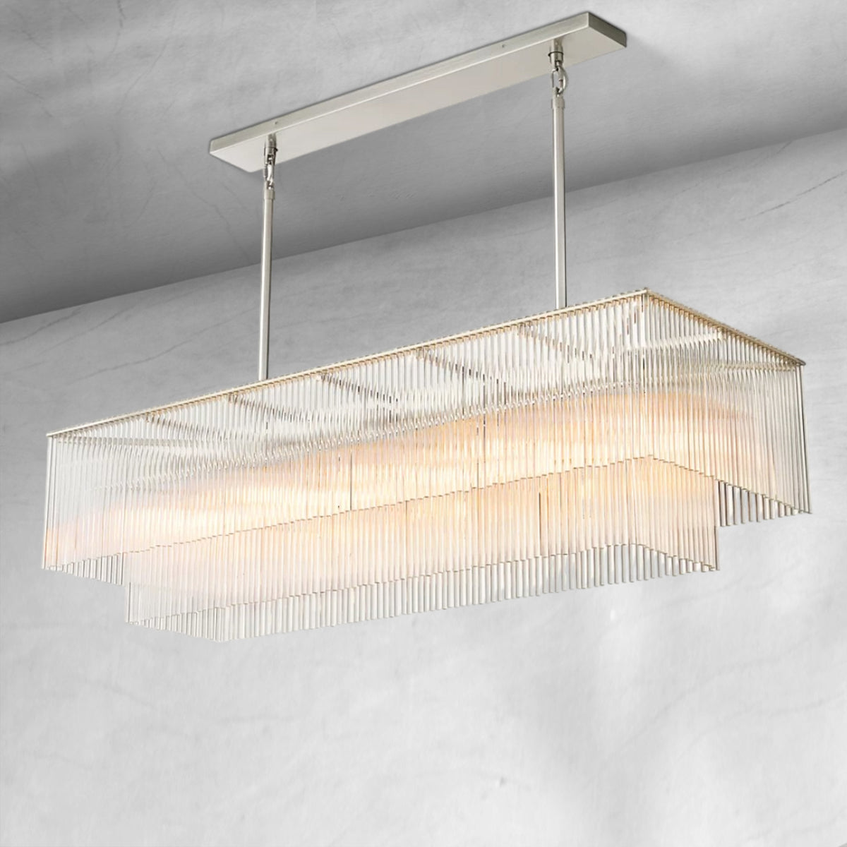 Aurelio Rectangular Chandelier 54"
