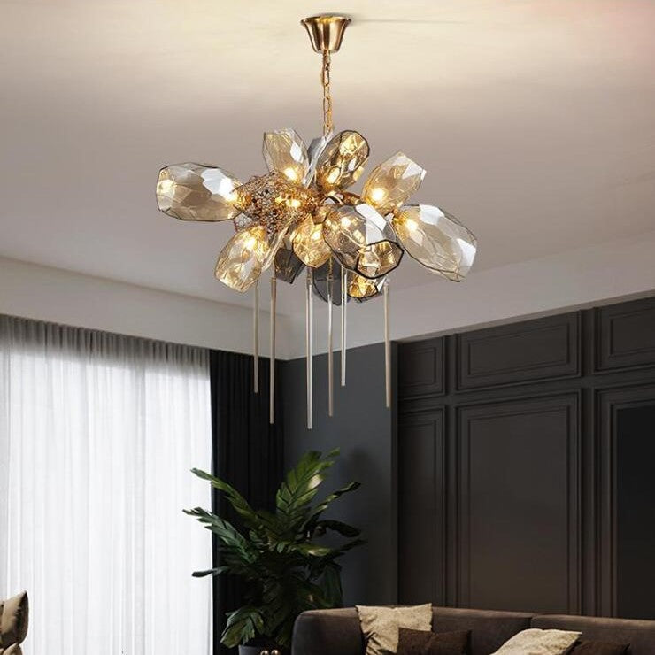 Modern Wine Glass Shape Chandelier Italian Light Luxury Light Fixture for Dining Room/Living Room