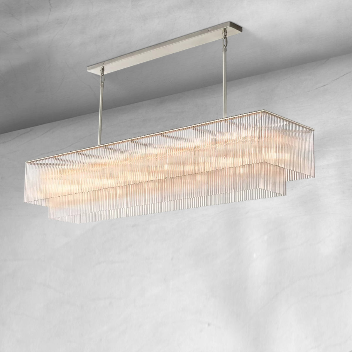 Aurelio Rectangular Chandelier 72"