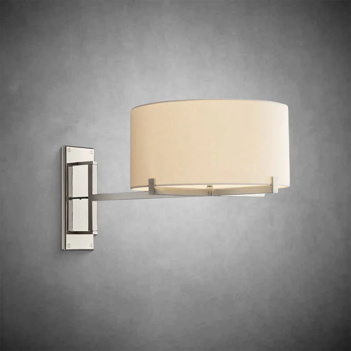 Prism Drum Shade Swing-Arm Sconce