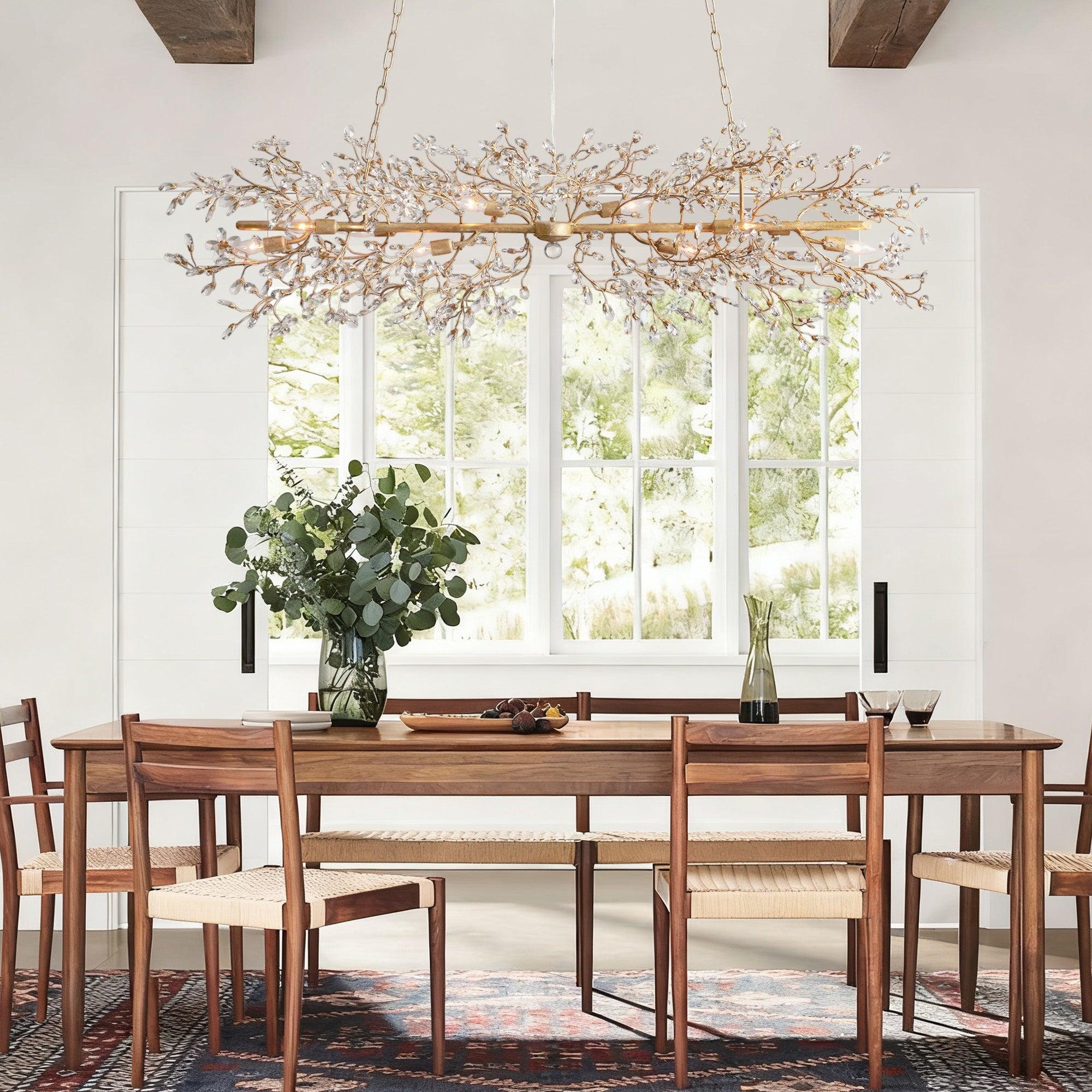 Fiore Linear Chandelier 43"51"68"