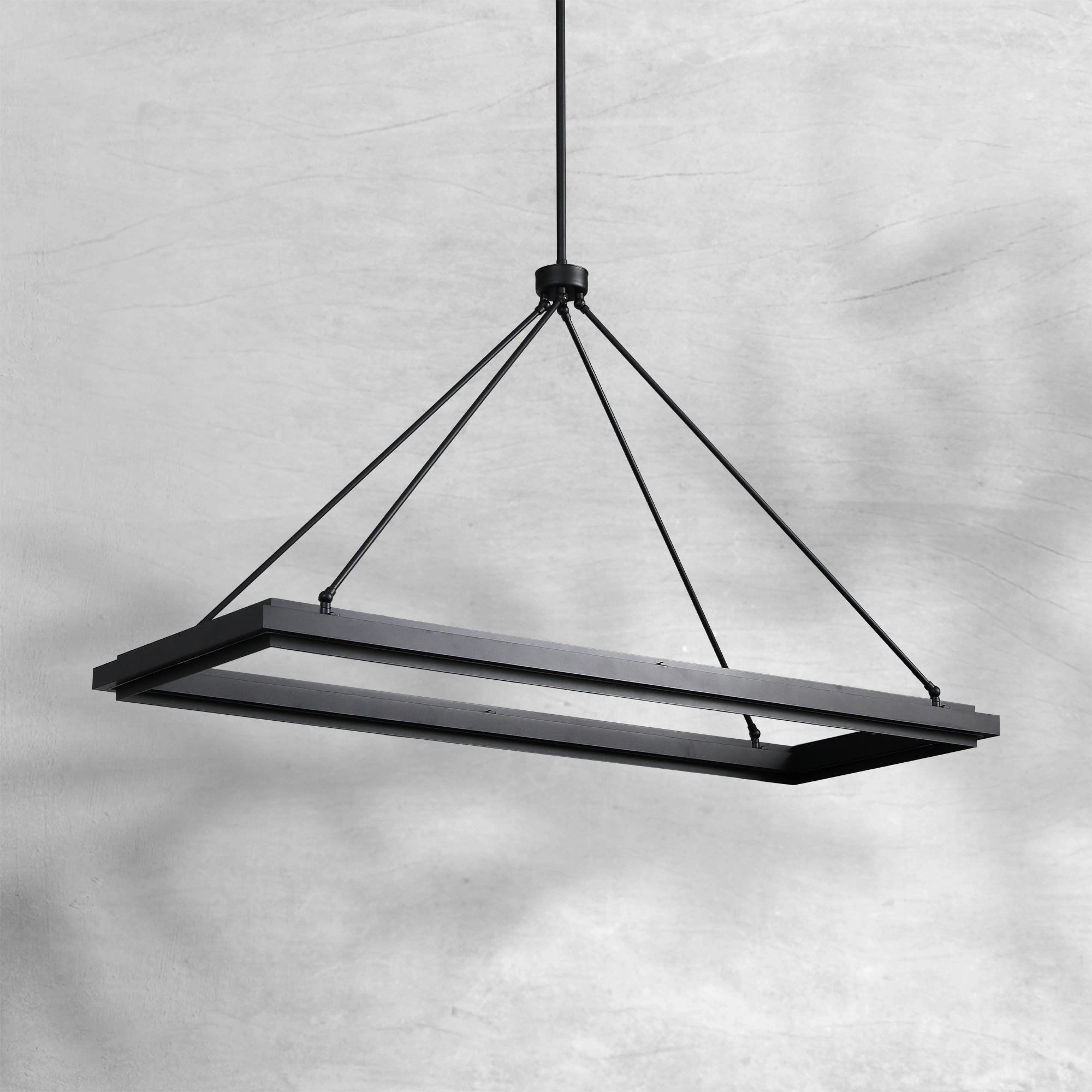 Peral Rectangular Chandelier 48" 62“