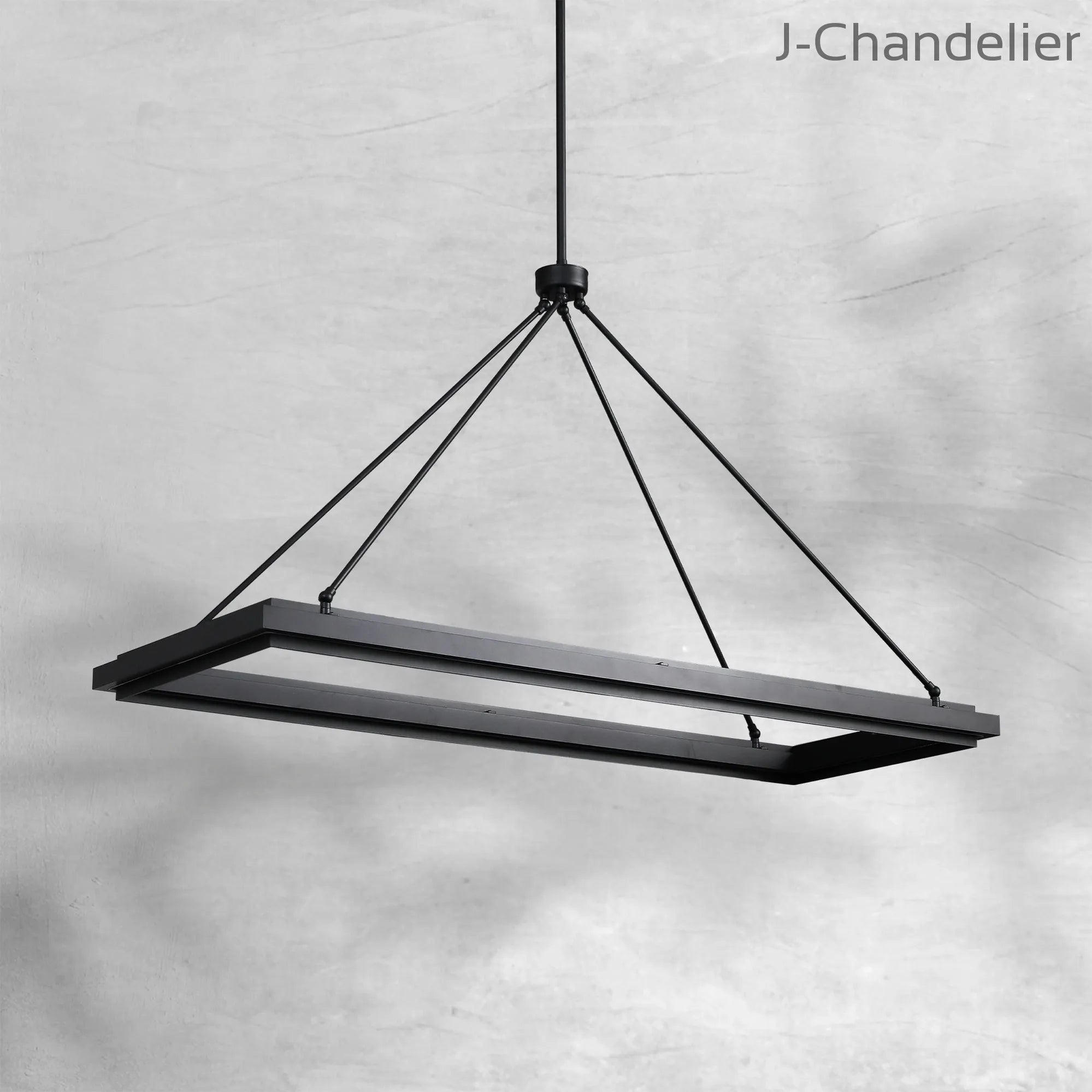 Peral Rectangular Chandelier 48" 62“