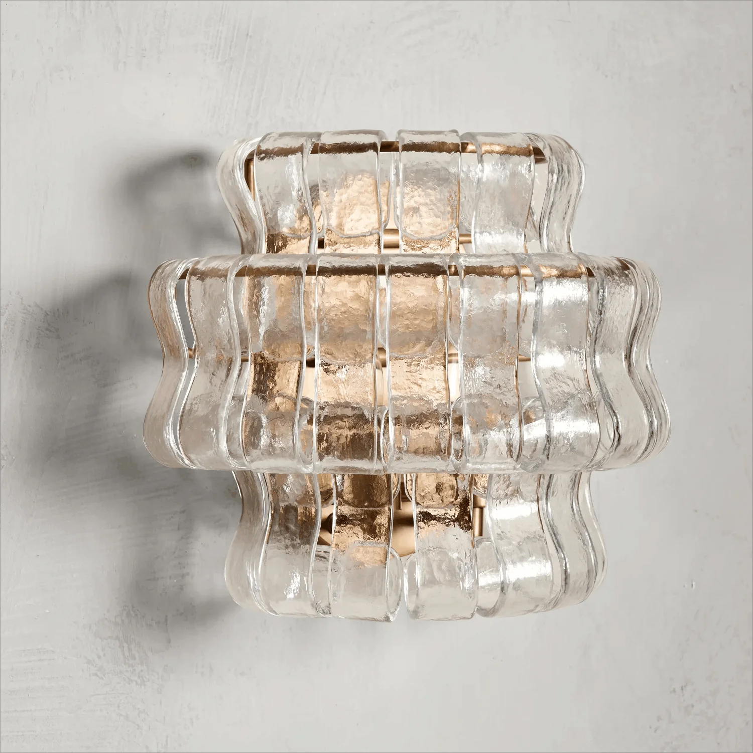 JC Ghiaccio Glass Wall Sconces