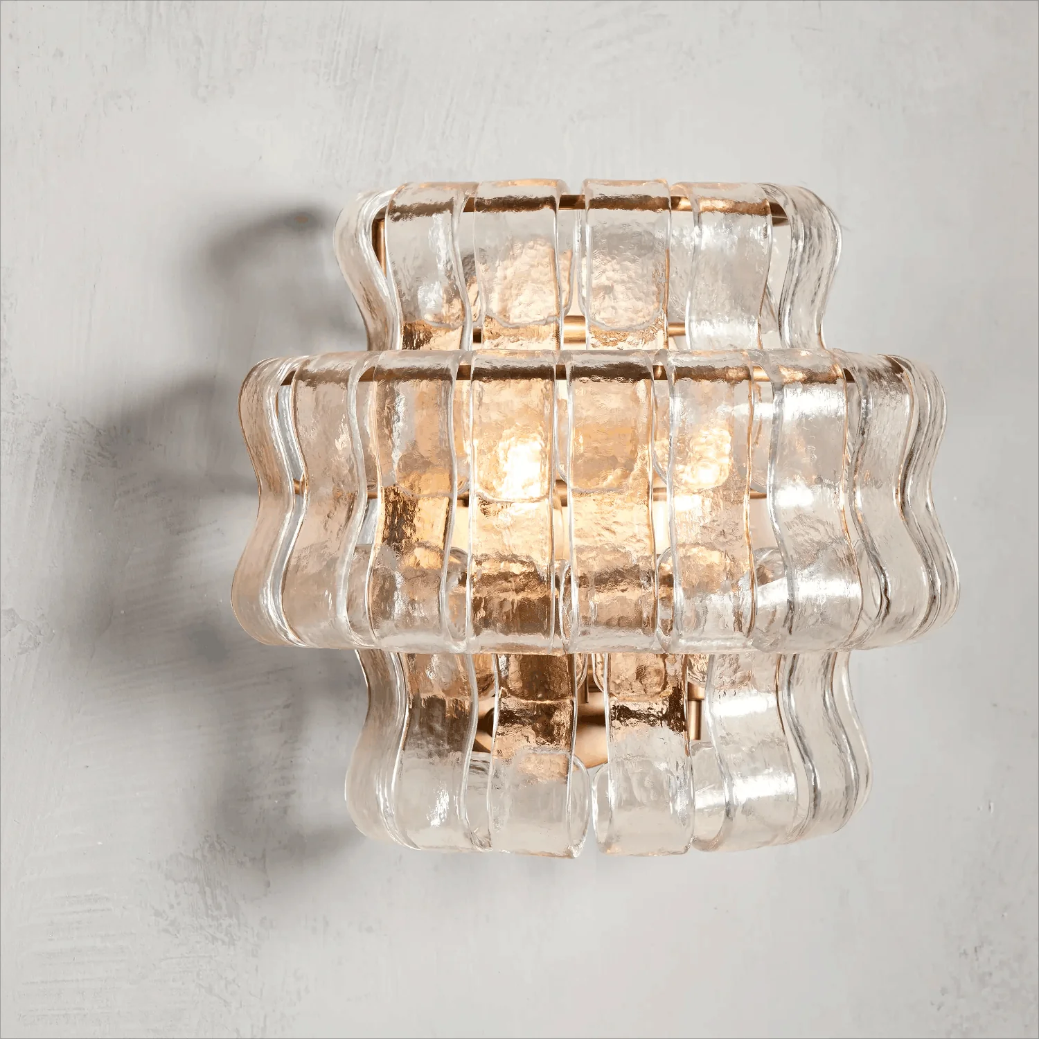 JC Ghiaccio Glass Wall Sconces