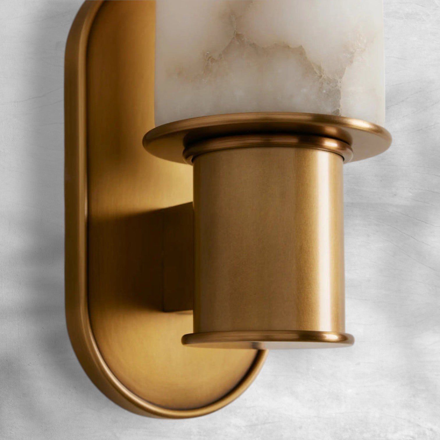 Harlin Alabaster Modern Wall Sconce