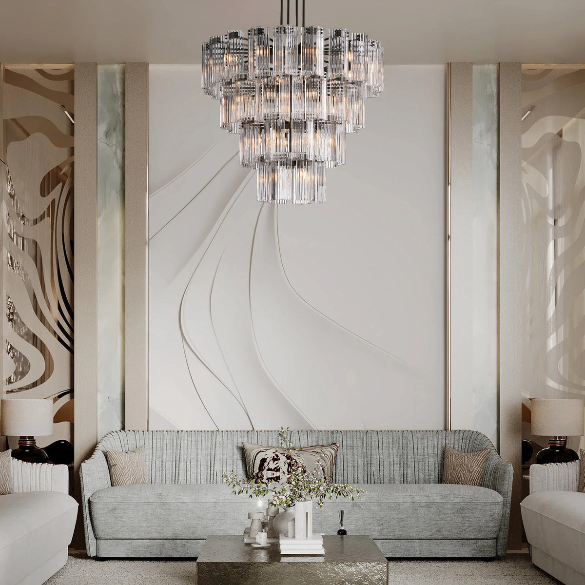 Delsie Round Chandelier 38''48''60''