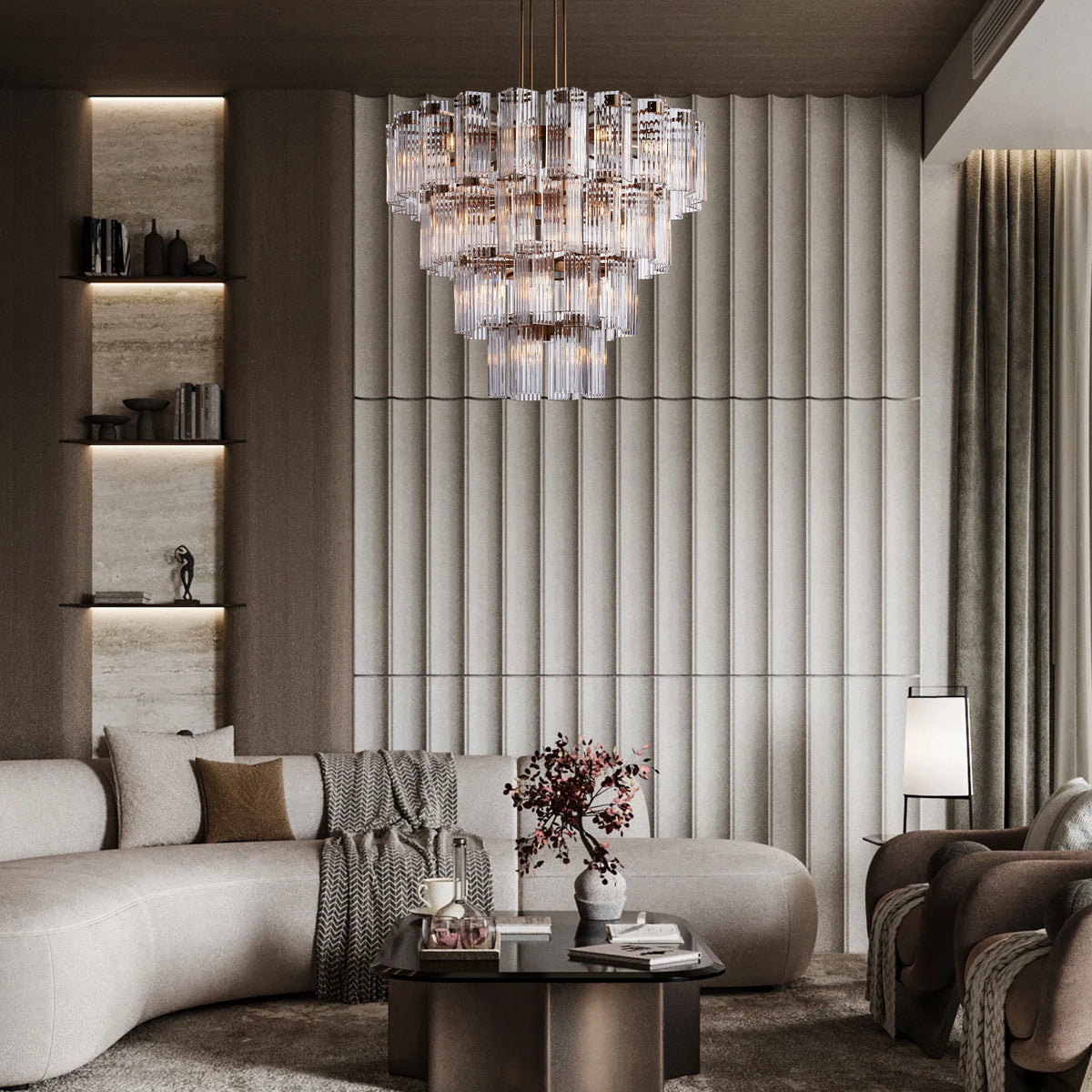 Delsie Round Chandelier 38''48''60''