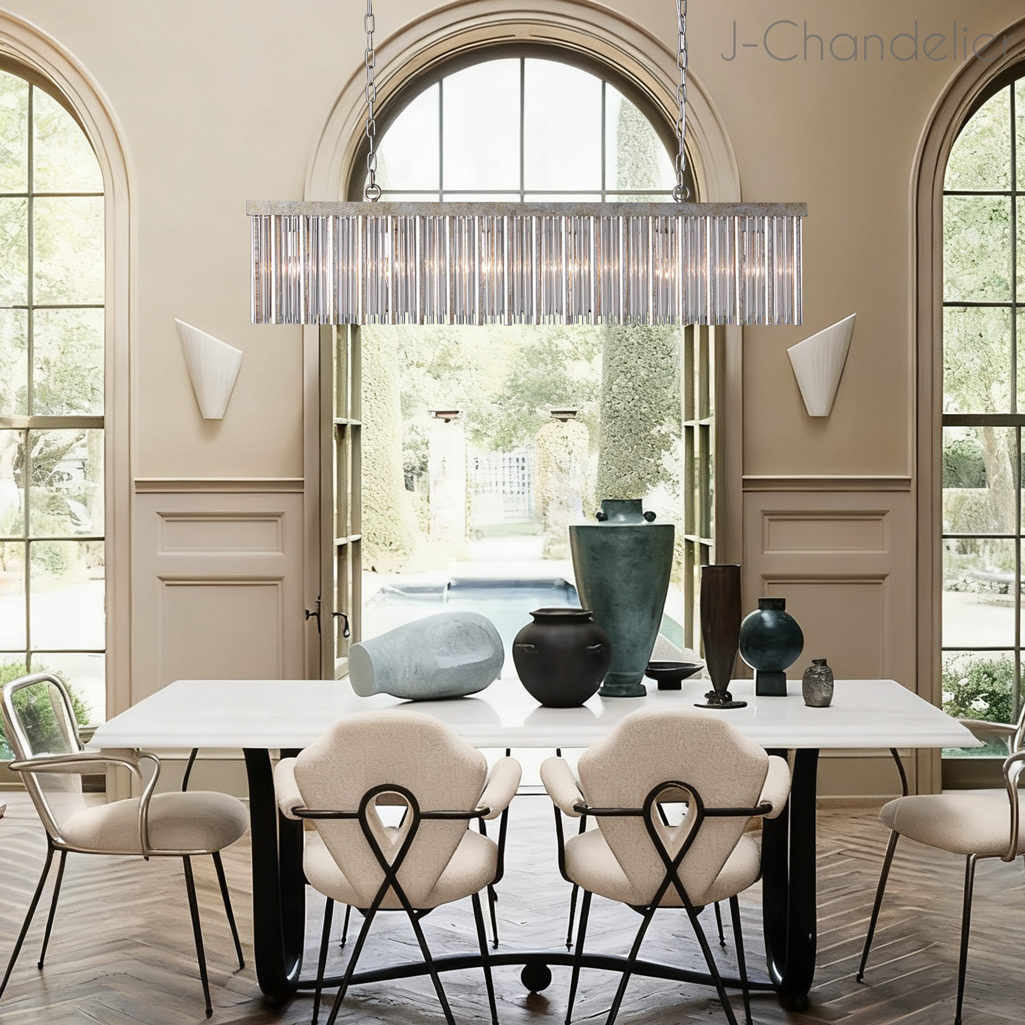 Andalucia Rectangular Chandelier 48''