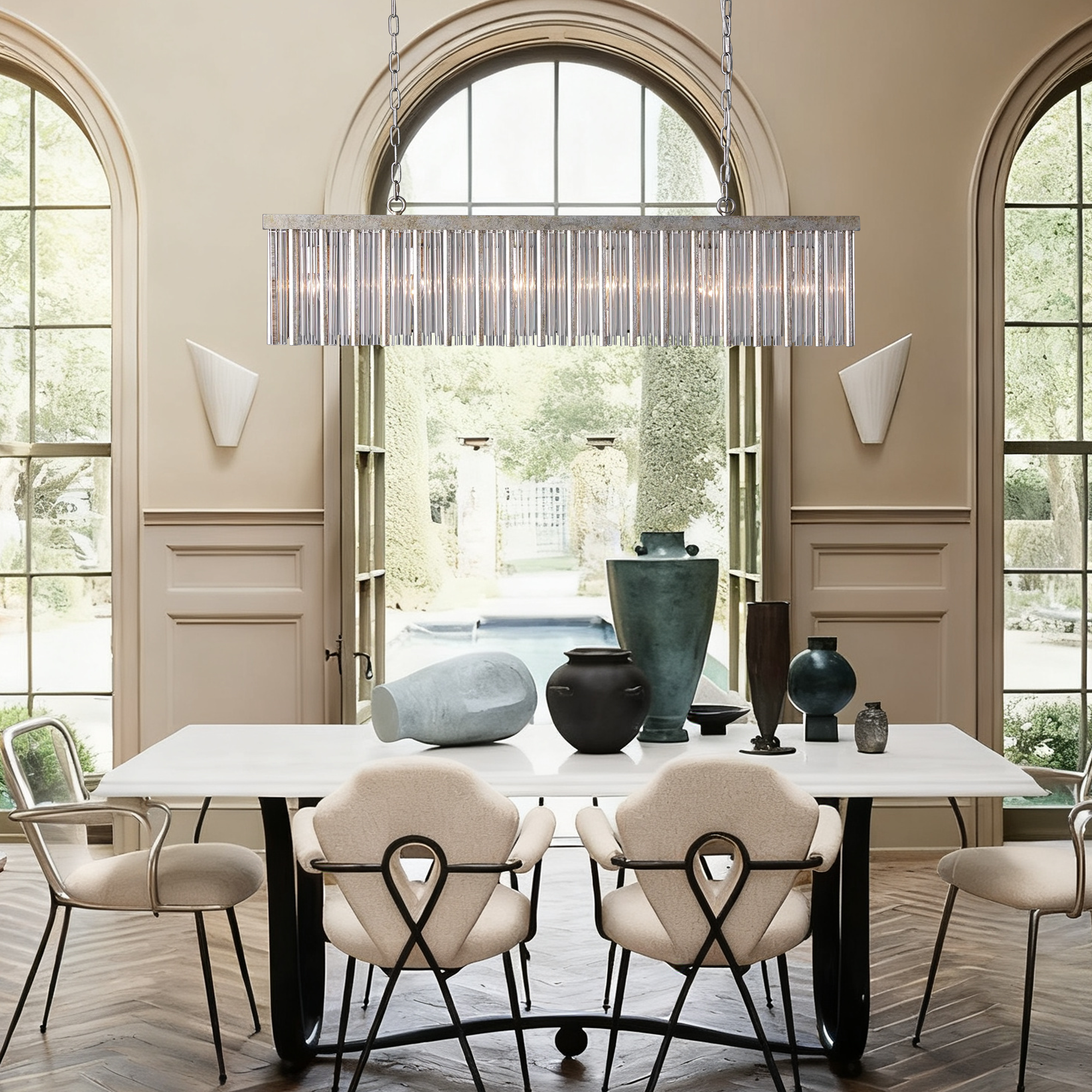 Andalucia Rectangular Chandelier 48''
