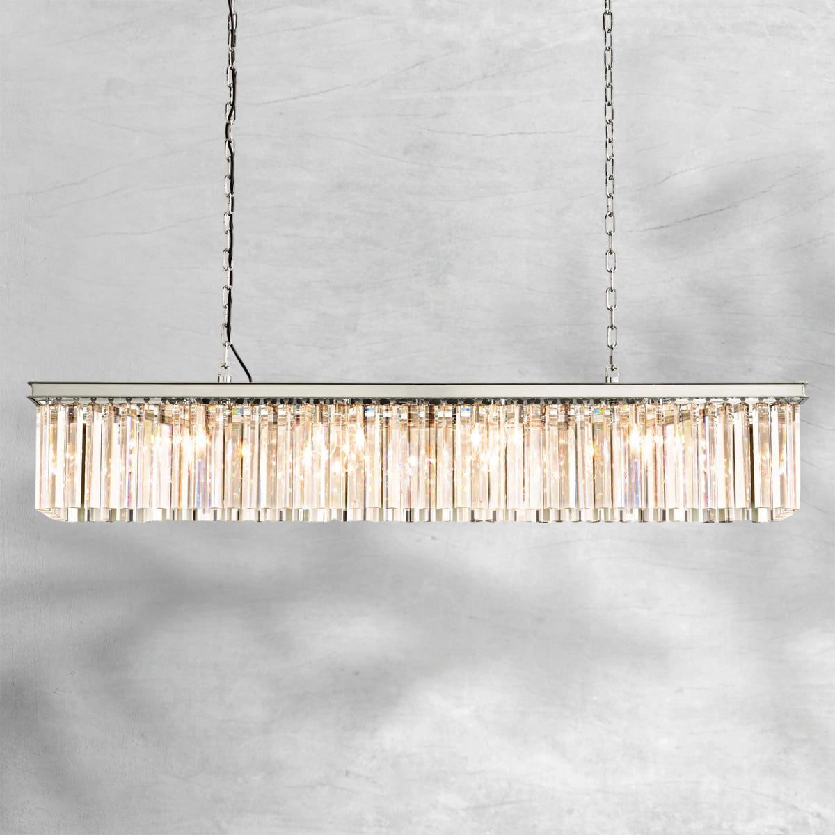 Riel Rectangular Chandelier 59"