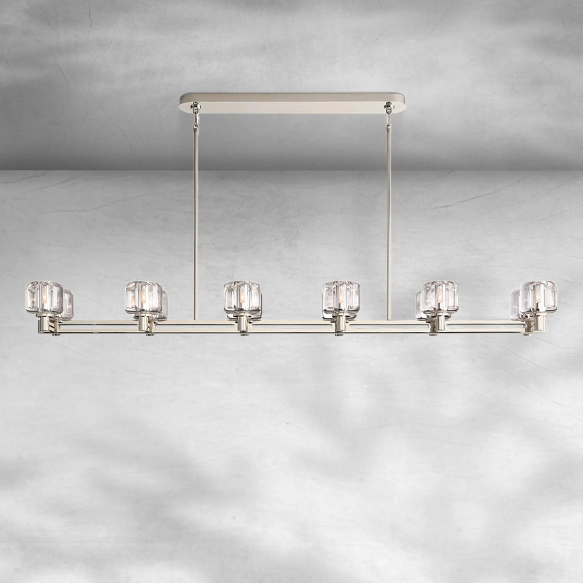 Delume Double Linear Chandelier 54"72"