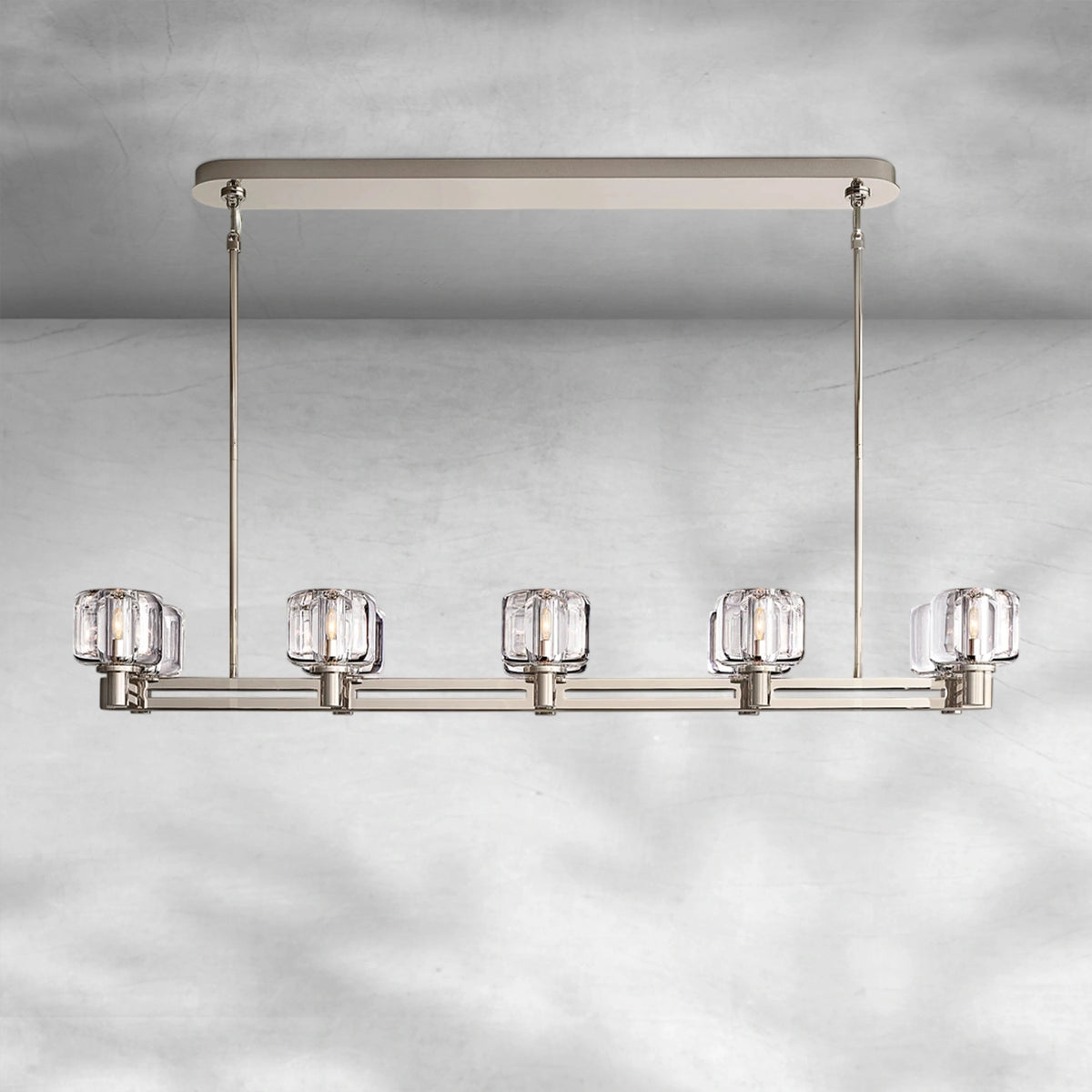 Delume Double Linear Chandelier 54"72"