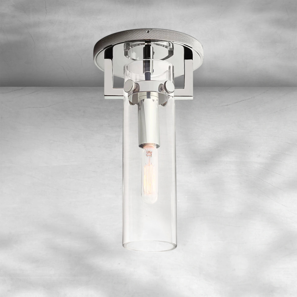 Modulus Glass Cylinder Flushmount