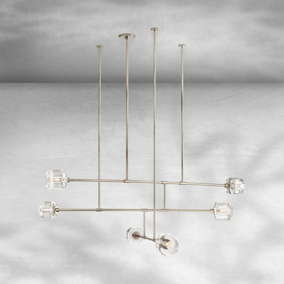 Delume Mobile Round Chandelier 48" 62"