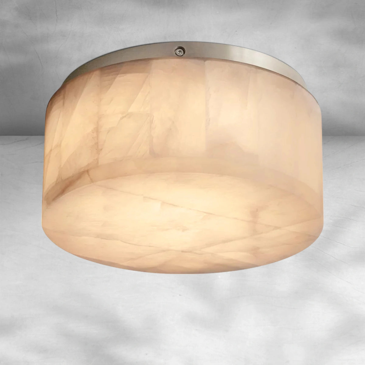 Riora Calcite Round Flushmount 6"10"14"