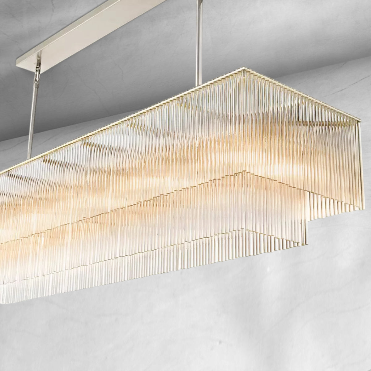Aurelio Rectangular Chandelier 54"