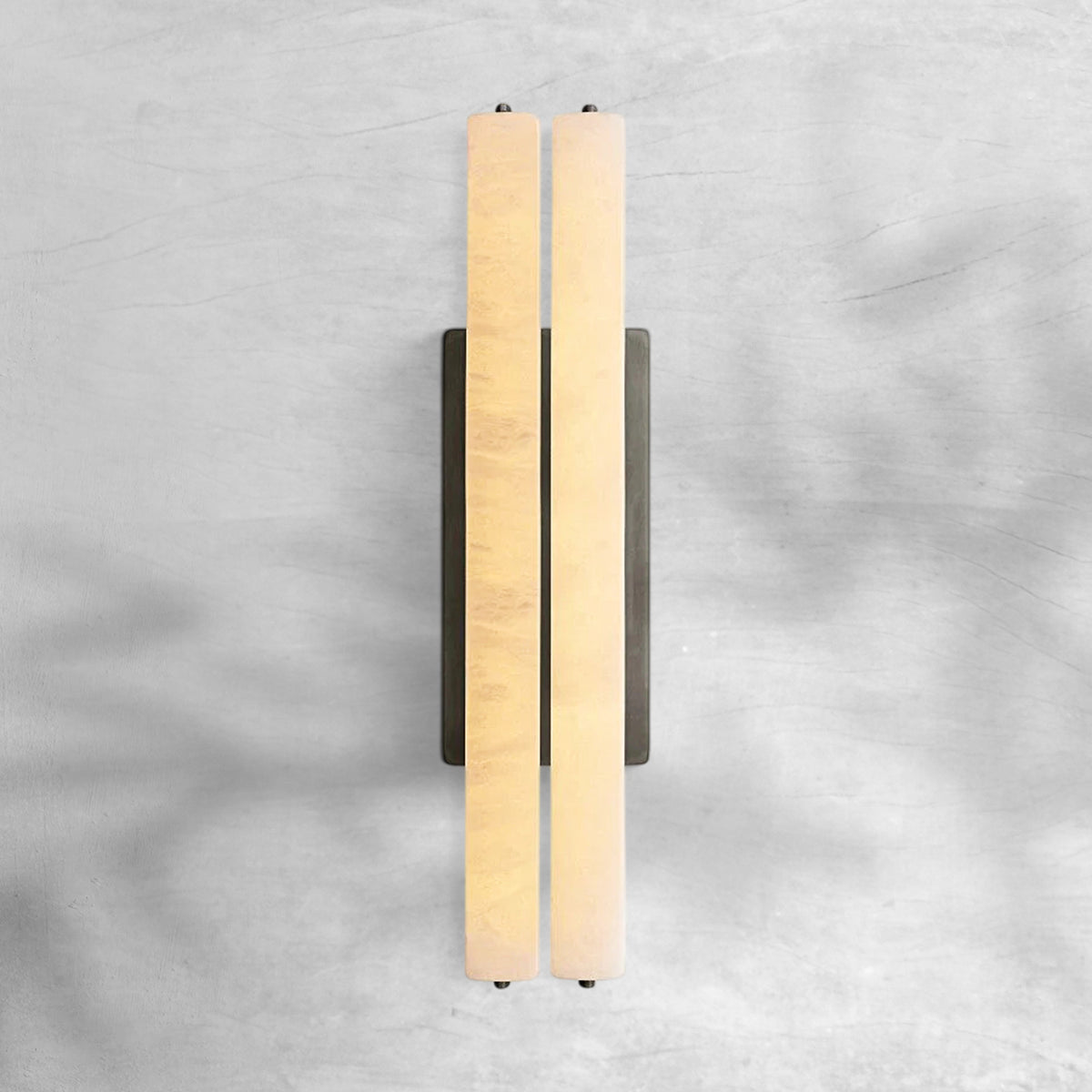 Aureon Alabaster Double Sconce