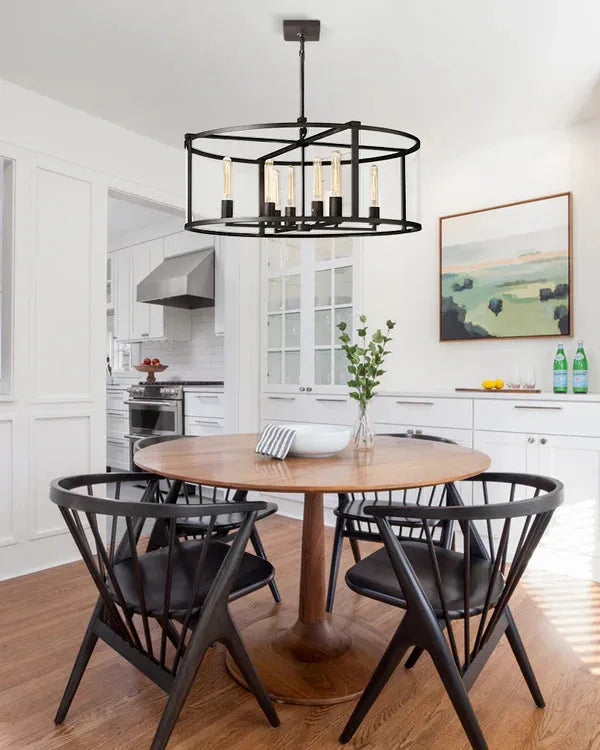 Bauros Glass Lantern Modern Round Chandelier 33"44"55"
