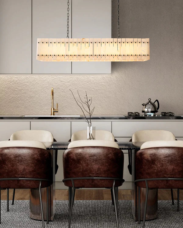 Sienna Marcus Alabaster Linear Chandelier 54''72''
