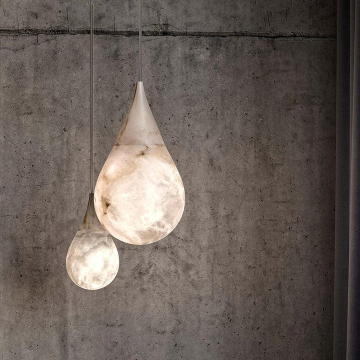 Hailey Alabaster Raine Pendant Lighting, Dining Table Pendant