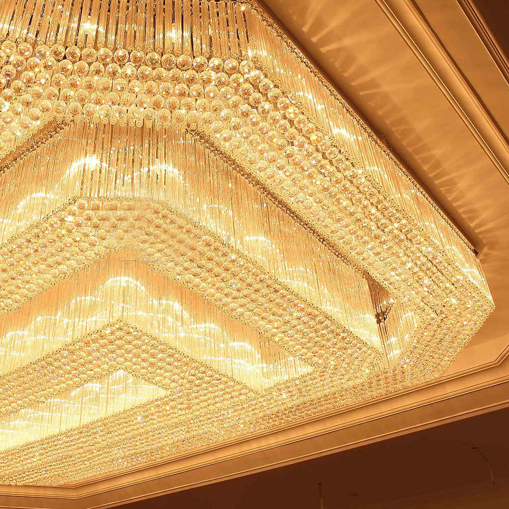 Large banquet hall chandelier