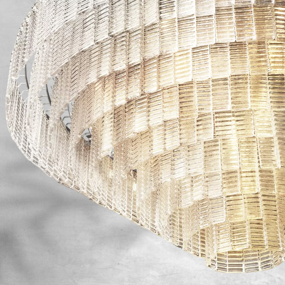 Selene Clear Glass Round Chandelier 65"