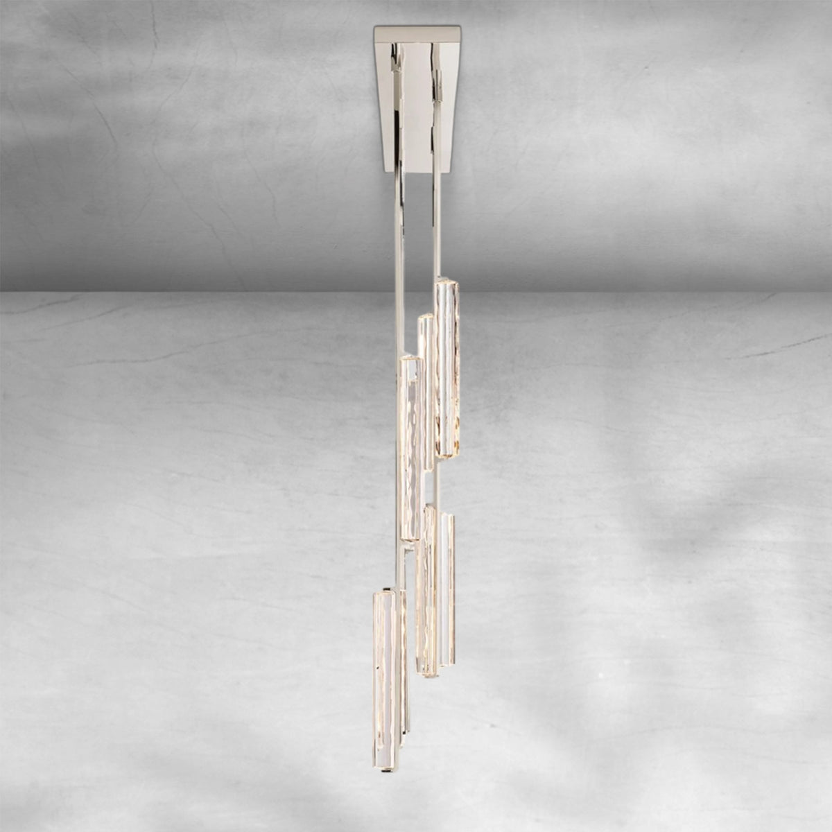 Aureon Crystal Linear Chandelier 54"