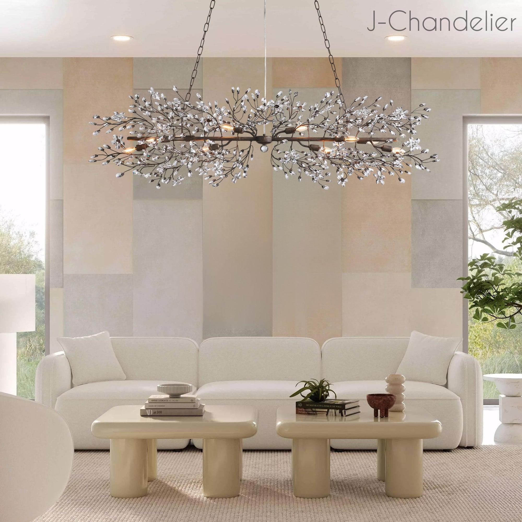 Fiore Linear Chandelier 43"51"68"