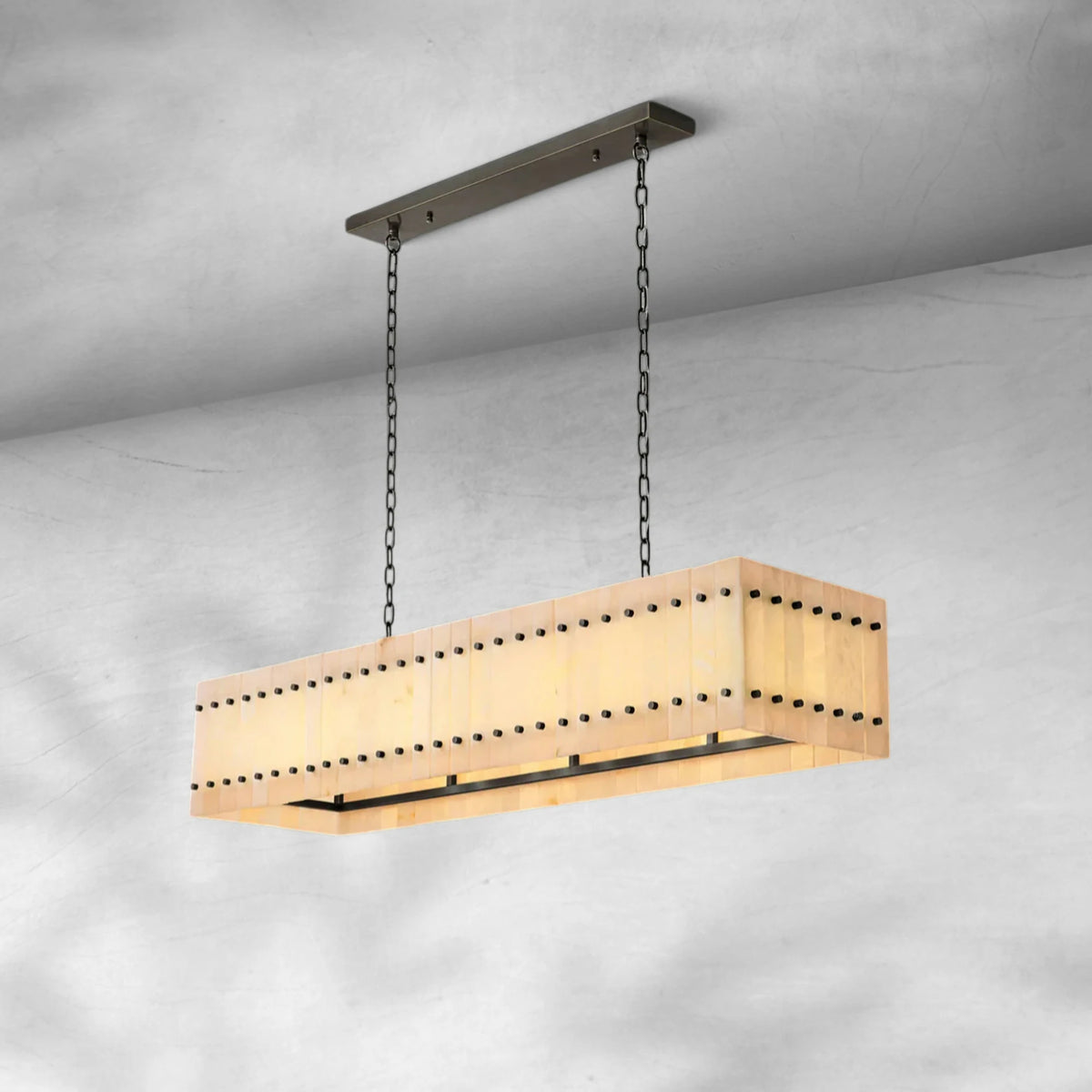 Sienna Marcus Alabaster Linear Chandelier 54''72''