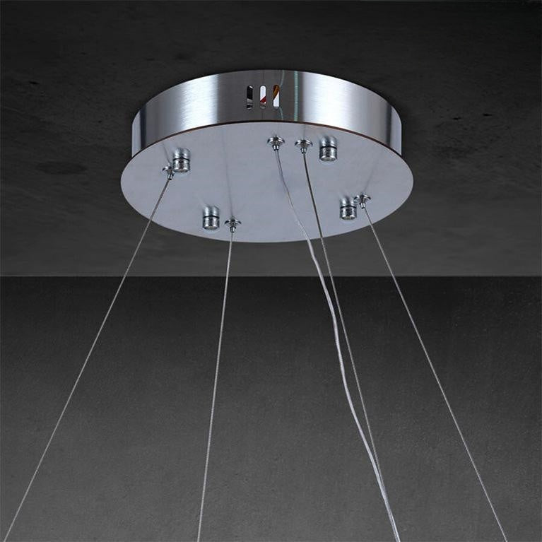 Riora 2-Tier Round Calcite Chandelier 60"
