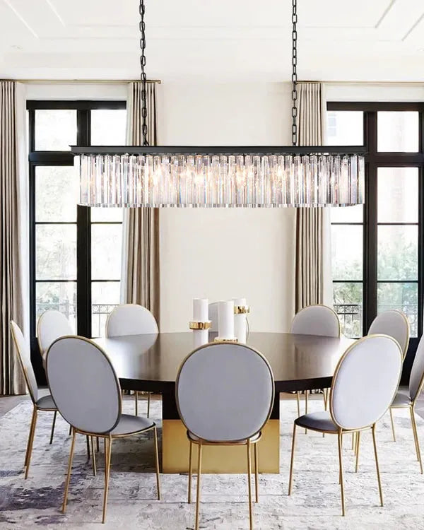 1920s Orion Art Deco Rectangular Chandelier 40"49"59"72"