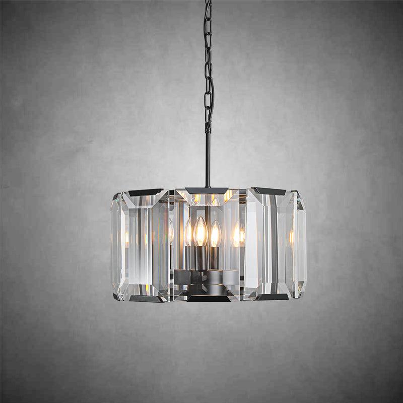 Harlew Crystal Round Chandelier 19"