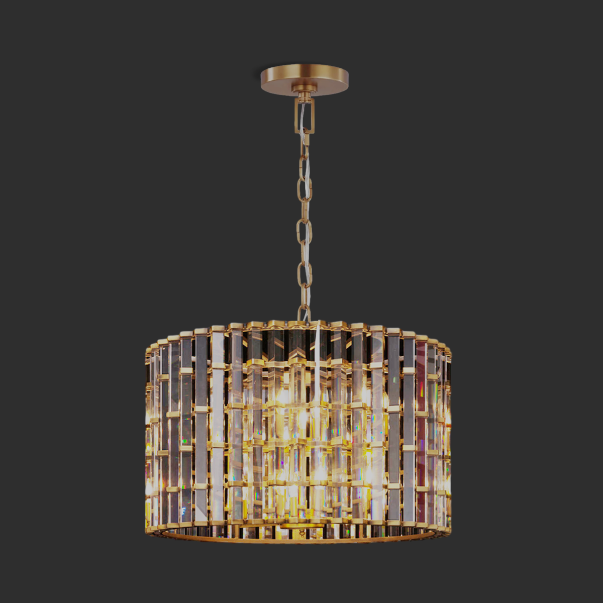 Nigun Round Chandelier - Melin Lamps