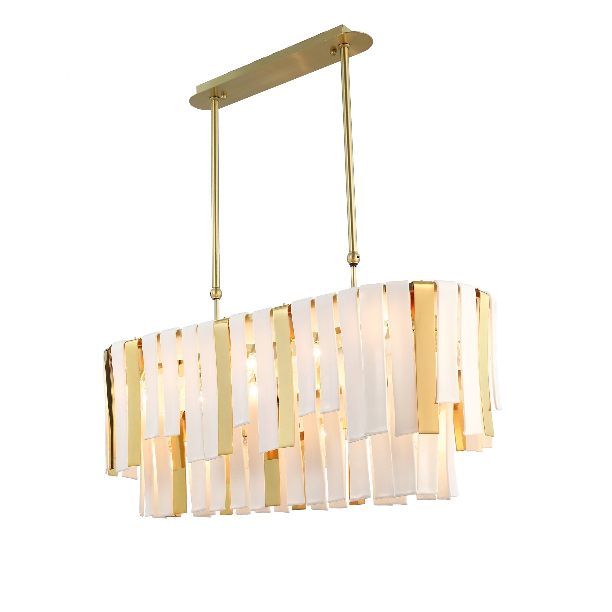 JC Leslie 3-Tier Rectangular Chandelier